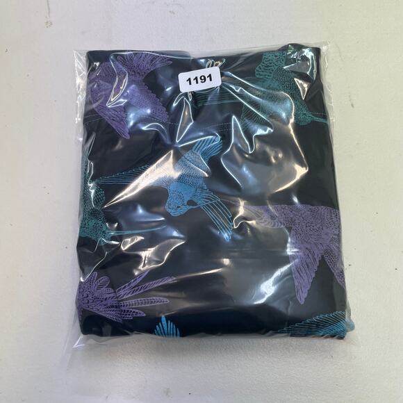 Garrapata Textile Hummingbird Cowl Turtleneck Top Medium long sleeve pockets - Picture 12 of 12